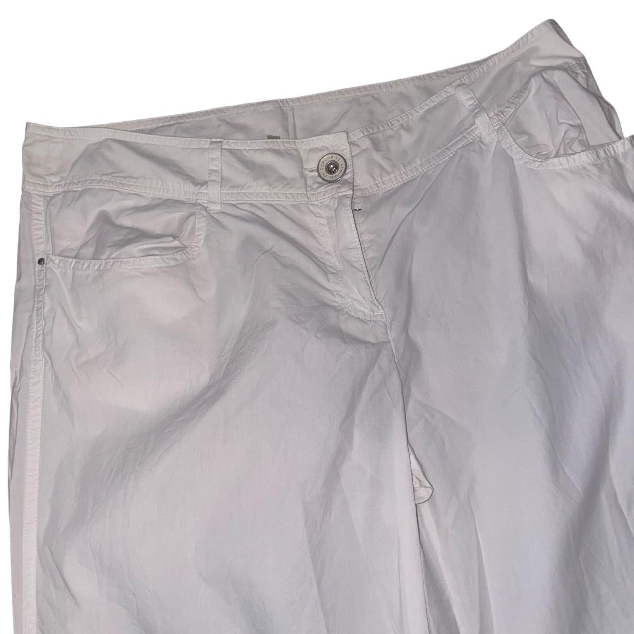 Cop. Copine white oversized gathered capris | mid-2000s