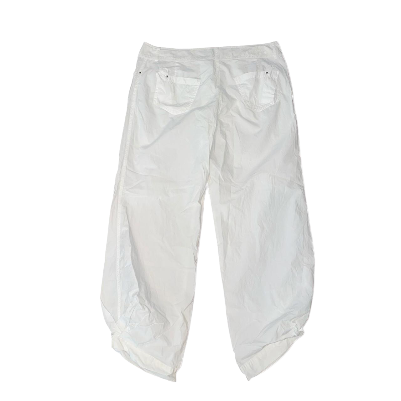 Cop. Copine white oversized gathered capris | mid-2000s