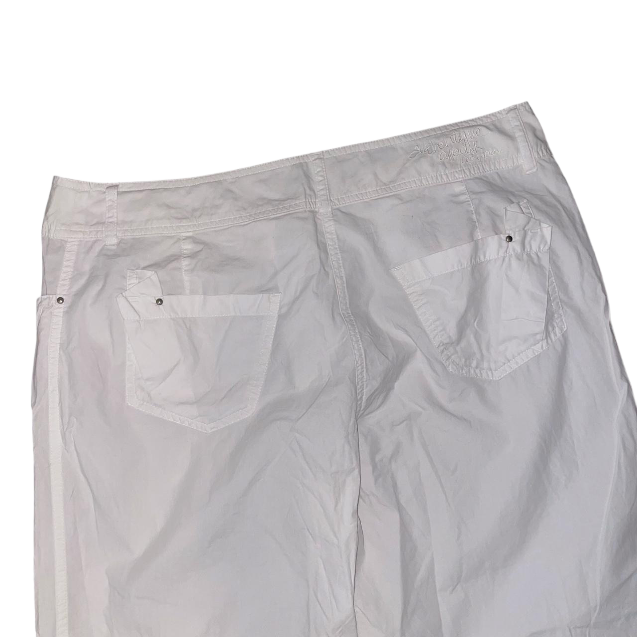 Cop. Copine white oversized gathered capris | mid-2000s