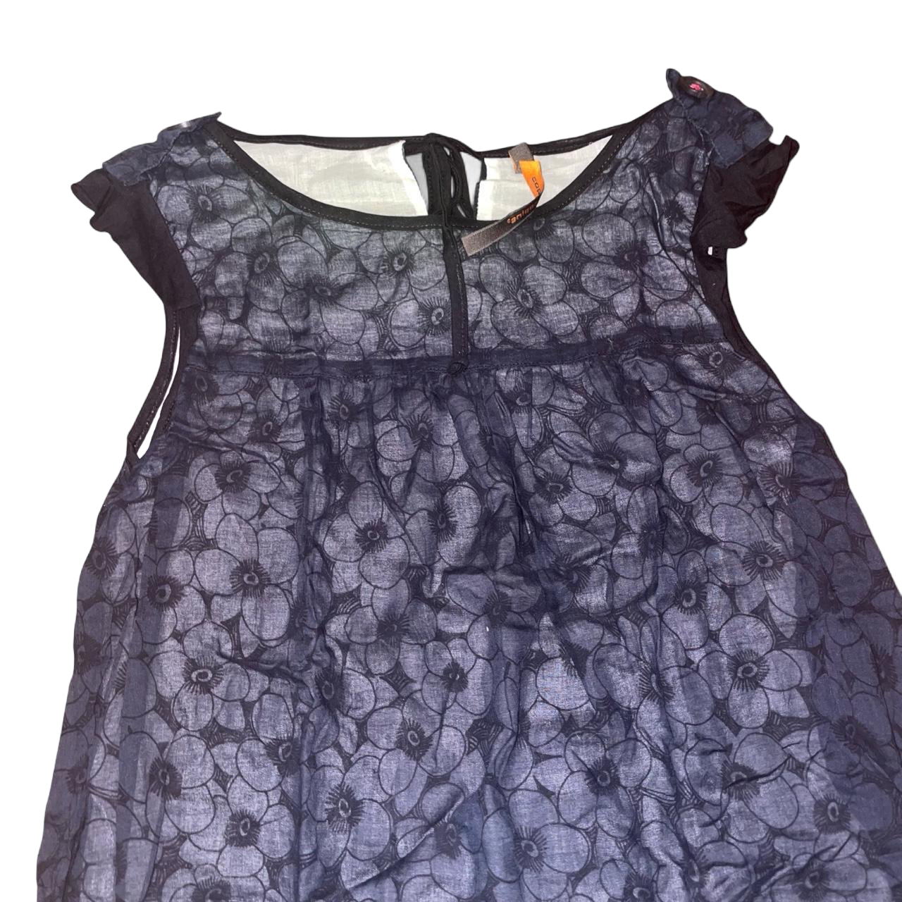 Cop. Copine black floral layered babydoll dress | mid-2000s