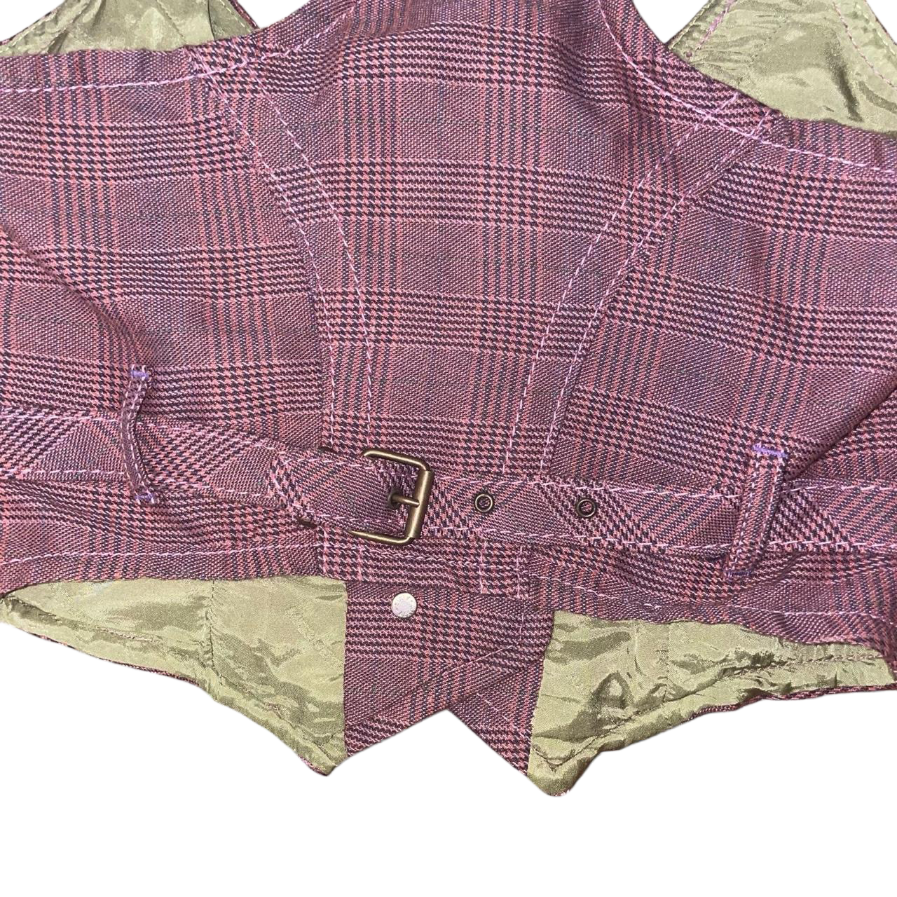 Miss sixty mauve button up fitted vest | fall/winter ‘06