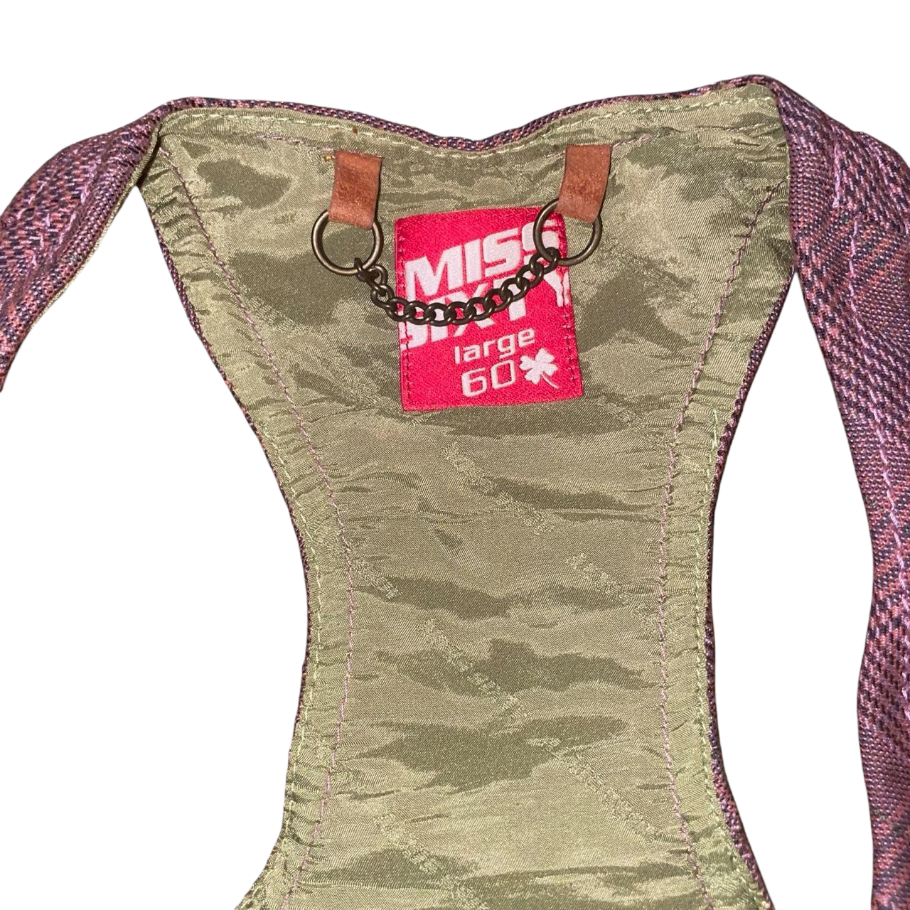 Miss sixty mauve button up fitted vest | fall/winter ‘06