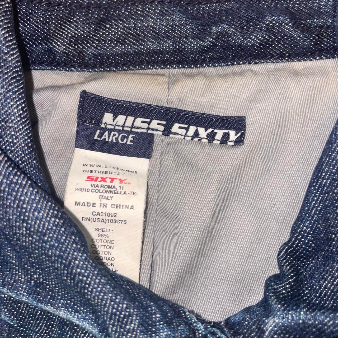Miss Sixty dark wash button up fitted denim jacket | mid-2000s