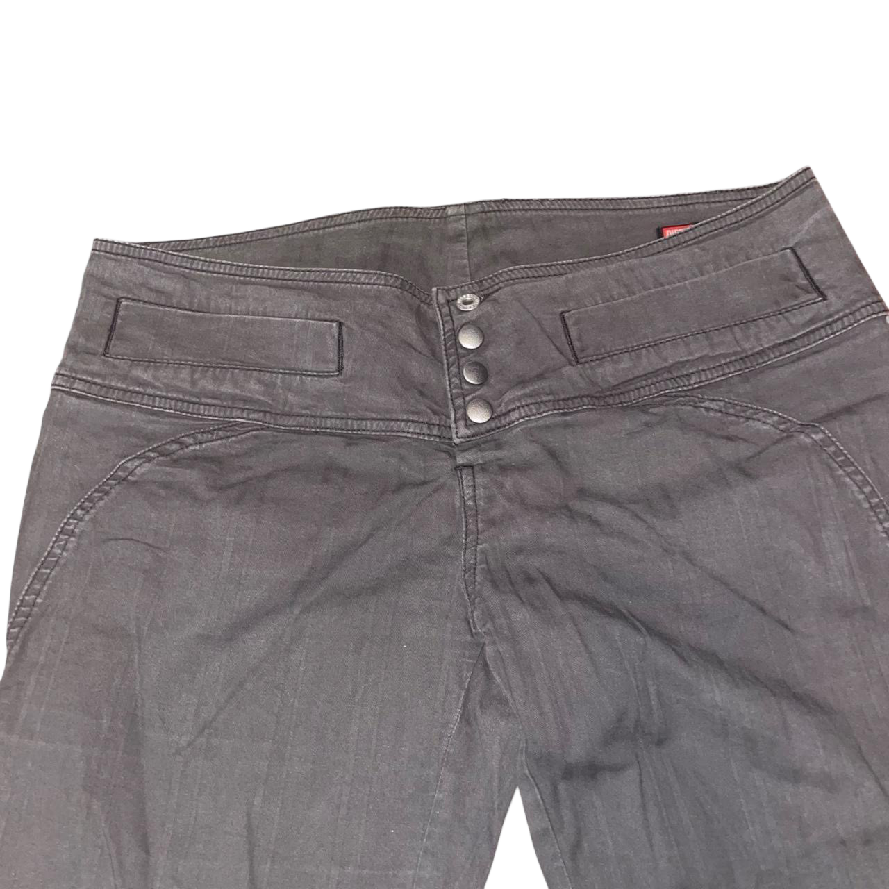 Diesel dark gray low rise capris | early-2000s