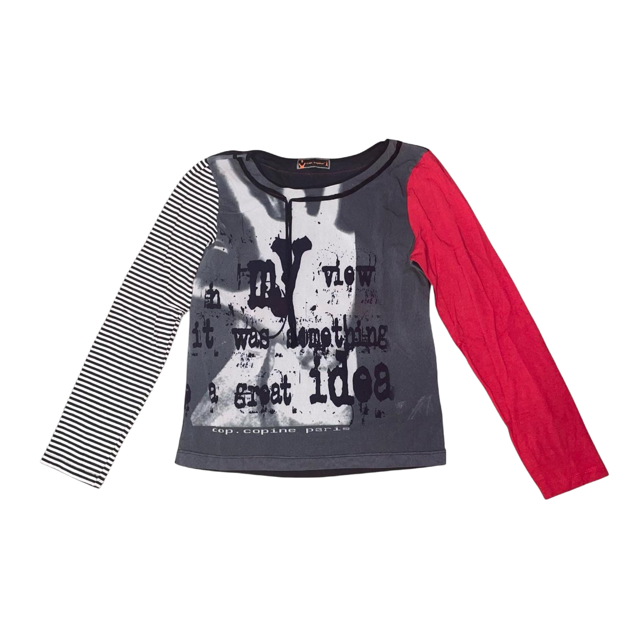 Cop. Copine mesh graphic long sleeve | early-2000s
