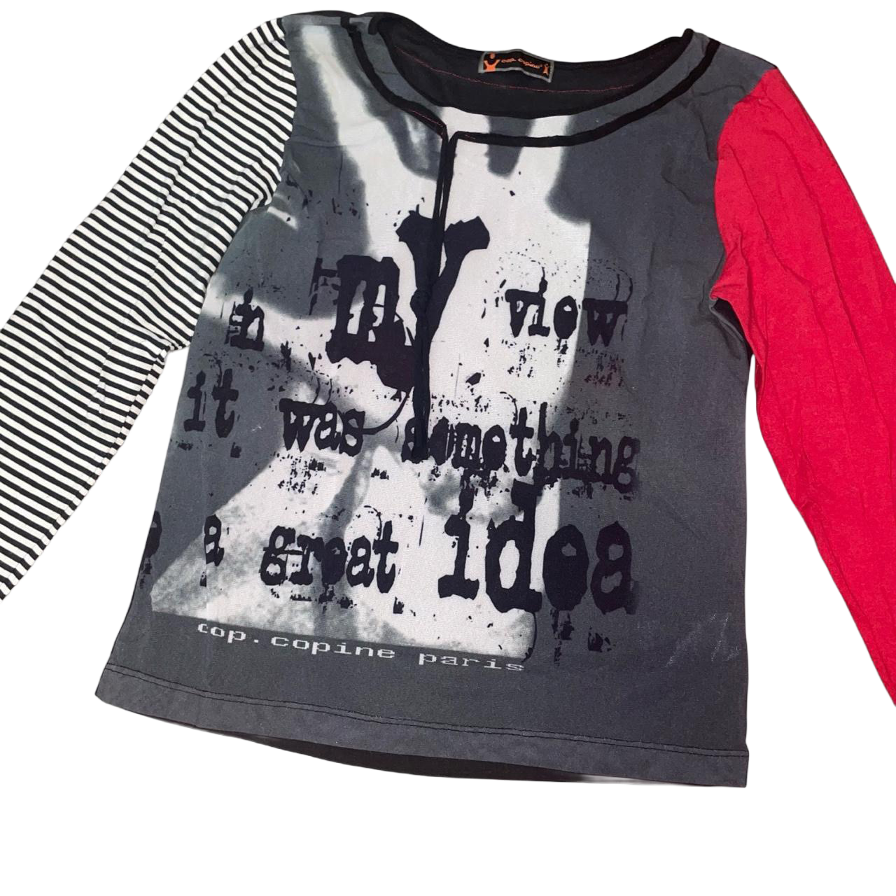 Cop. Copine mesh graphic long sleeve | early-2000s