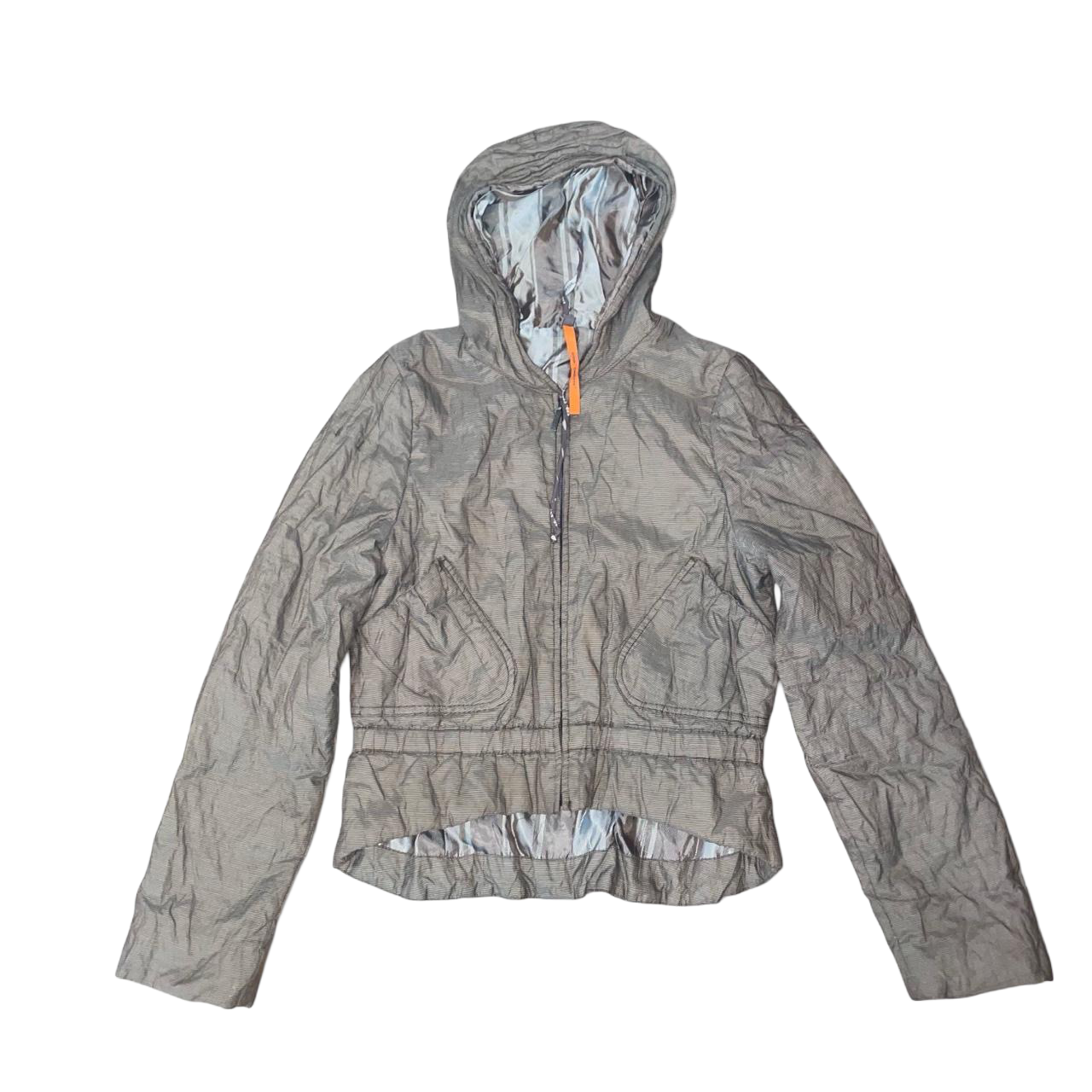 Cop. Copine muted brown puffy hooded jacket | mid-2000s