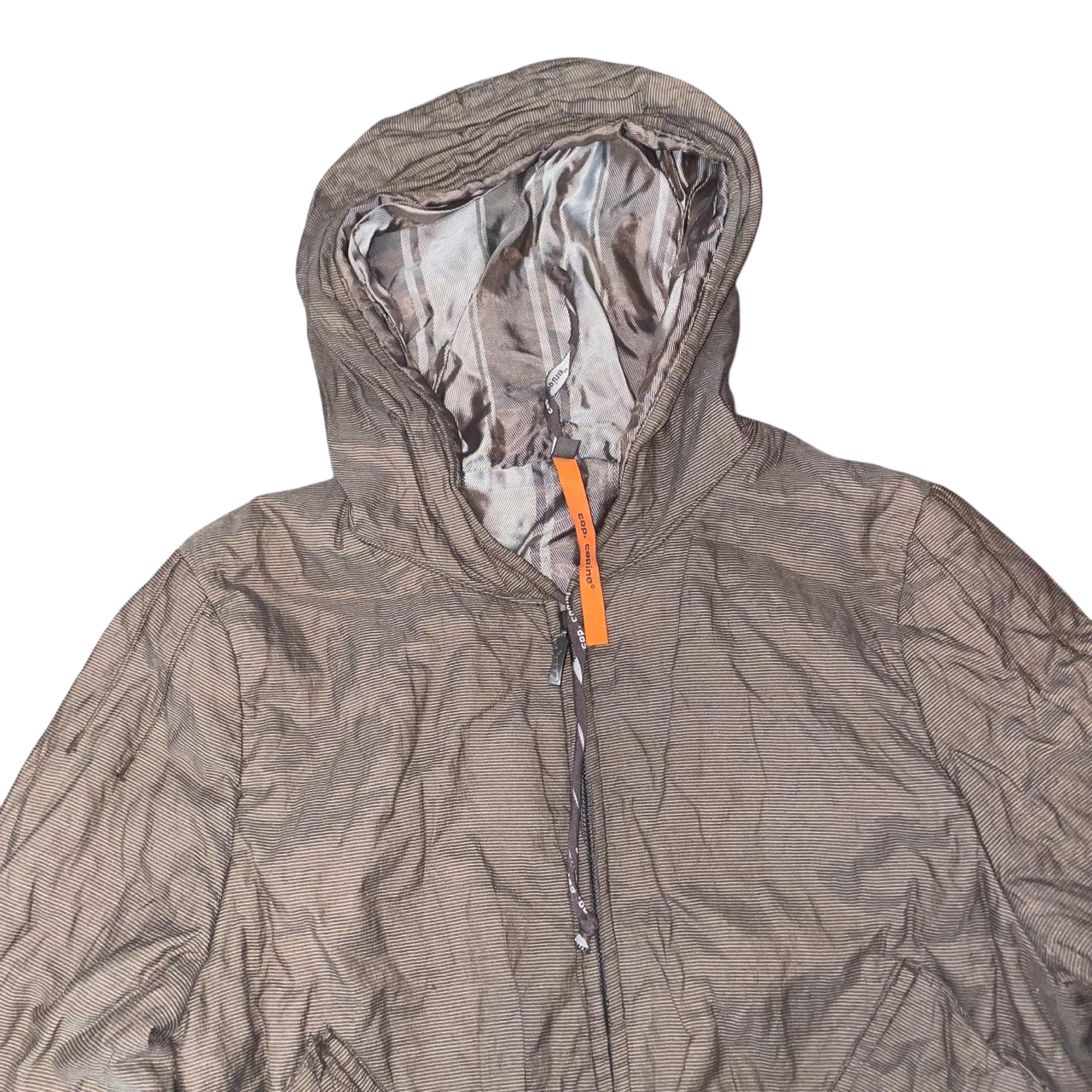 Cop. Copine muted brown puffy hooded jacket | mid-2000s