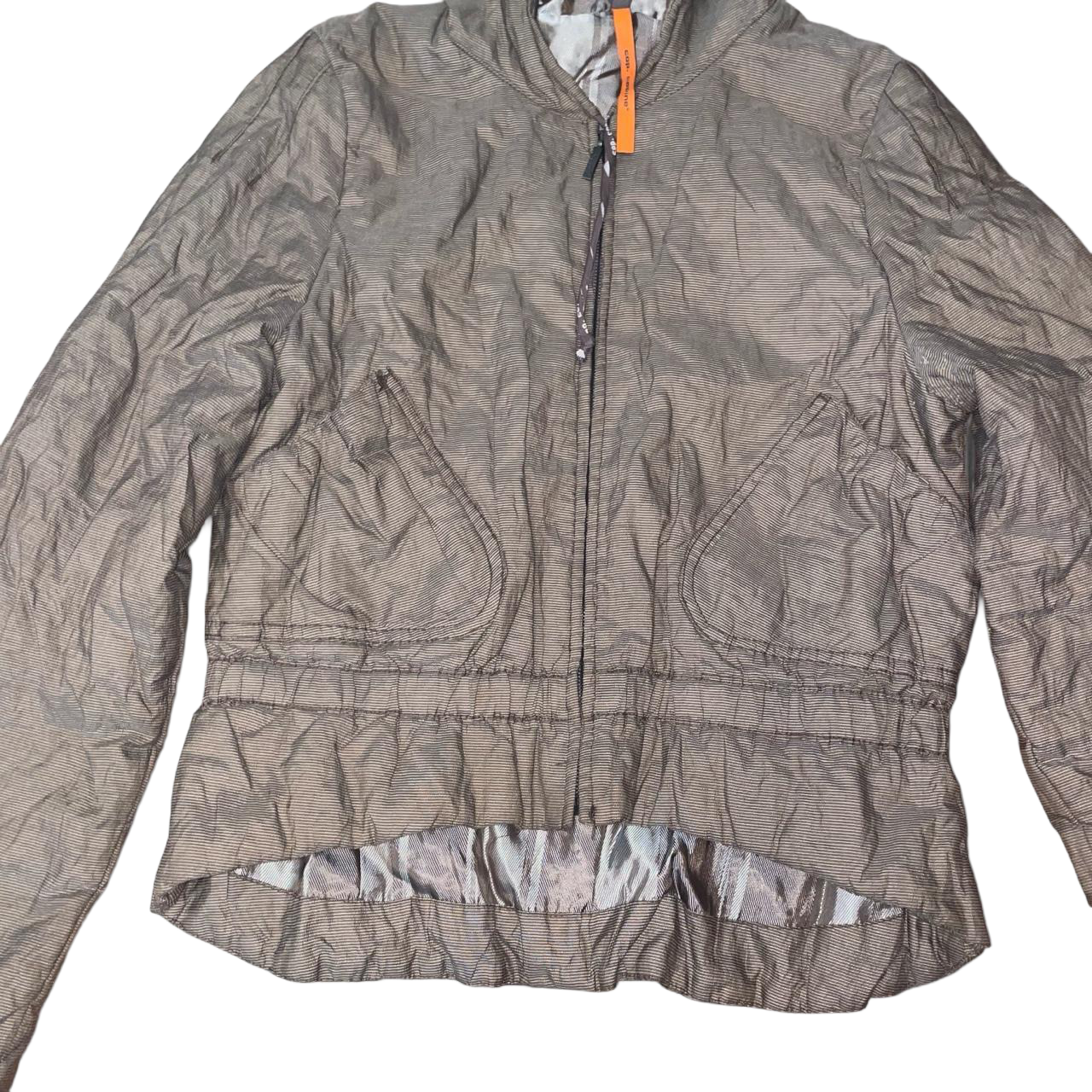 Cop. Copine muted brown puffy hooded jacket | mid-2000s
