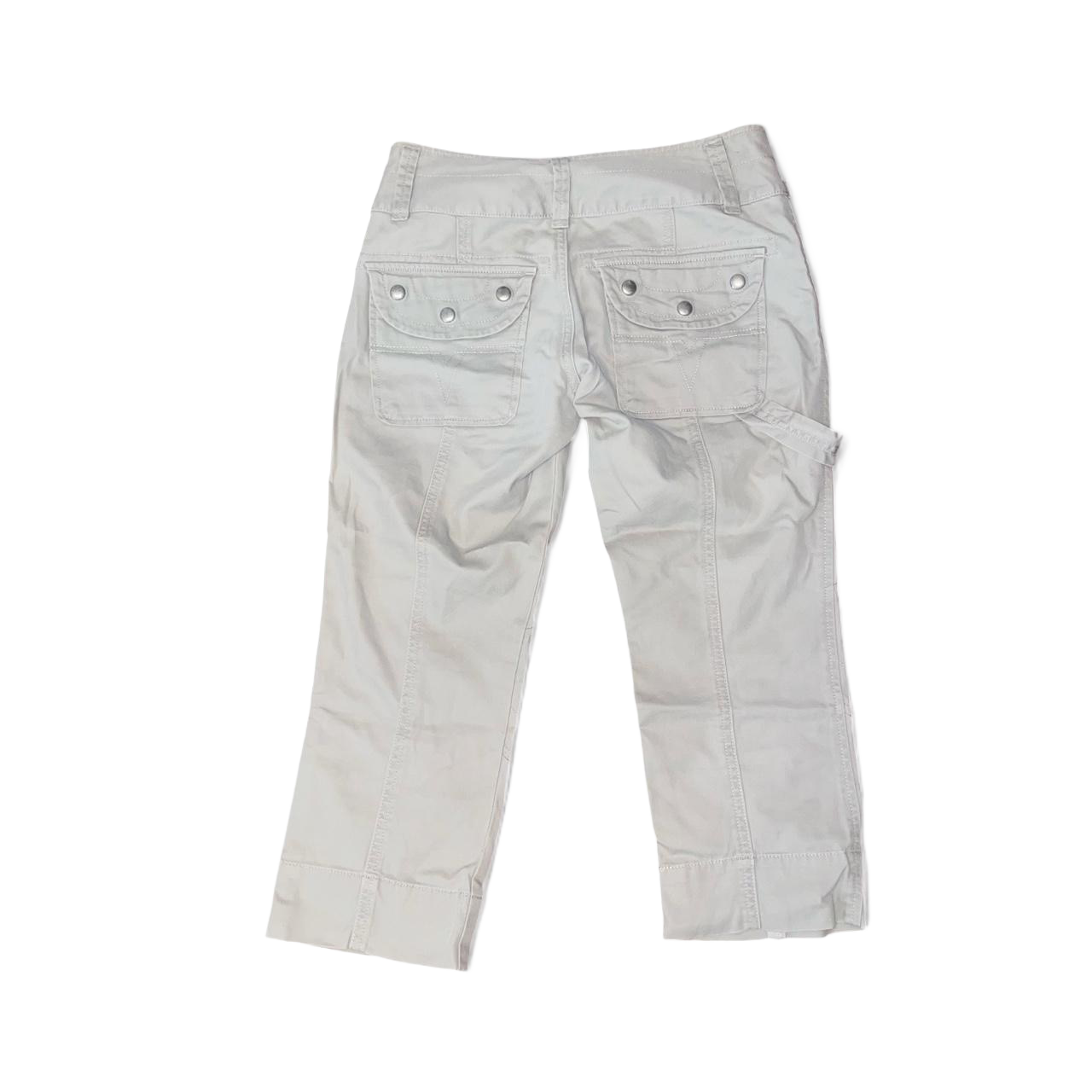 Diesel light gray studded utility capris | late-2000s